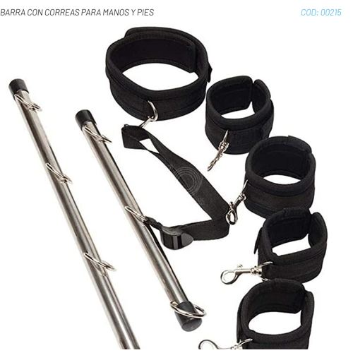 BARRA CON CORREAS PARA MANOS Y PIES