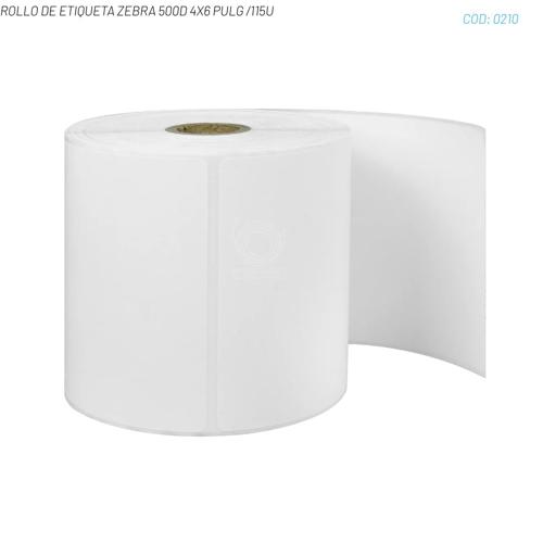 ROLLO DE ETIQUETA ZEBRA 500D 4X6 PULG /115U
