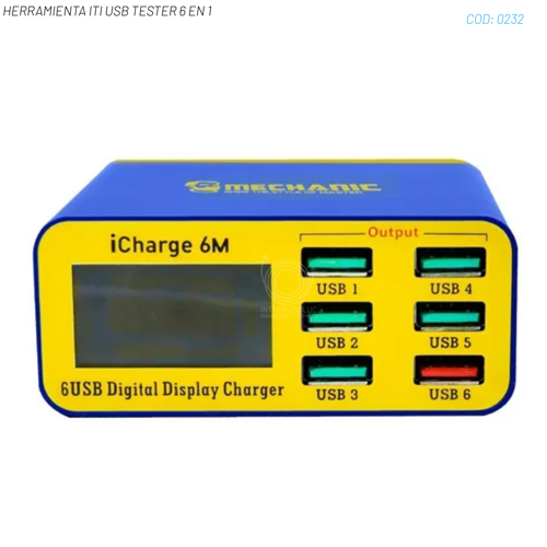 HERRAMIENTA ITI USB TESTER 6 EN 1