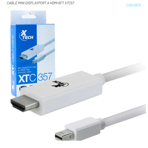 CABLE MINI DISPLAYPORT A HDMI 6FT XTC57