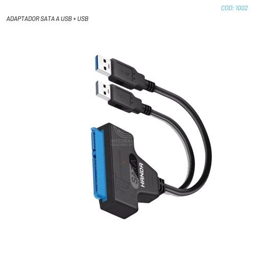 ADAPTADOR SATA A USB + USB