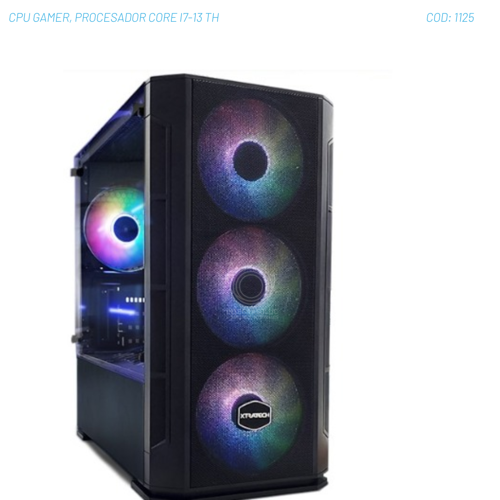 CPU GAMER, PROCESADOR CORE I7-13, MEMORIA 32GB, SSD HP 256GB M2/Z790/GTX650