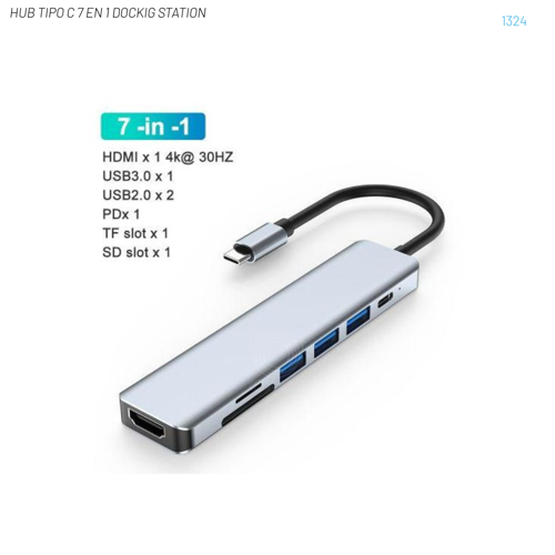 HUB TIPO C 7 EN 1 DOCKIG STATION