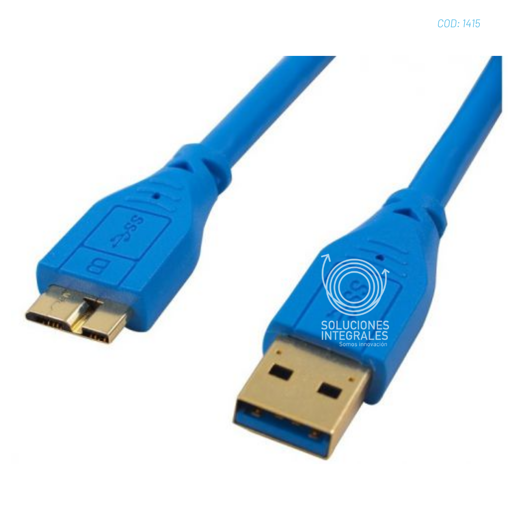 CABLE MANHATTAN MICRO-B USB 3.0, 2M, AZUL