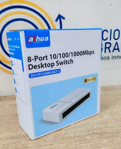 SWITCH 8 PUERTOS DAHUA  10/100/100 PLUG &PLAY