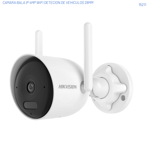CAMARA BALA IP 4MP WIFI DETECION DE VEHICULOS 28MM