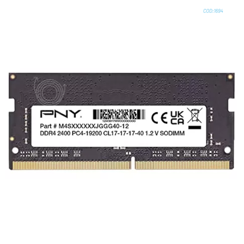 MEMORIA RAM PNY RAM 16GB SOUDIMM DDR4-2666-19/19/19/4 3,1.2V