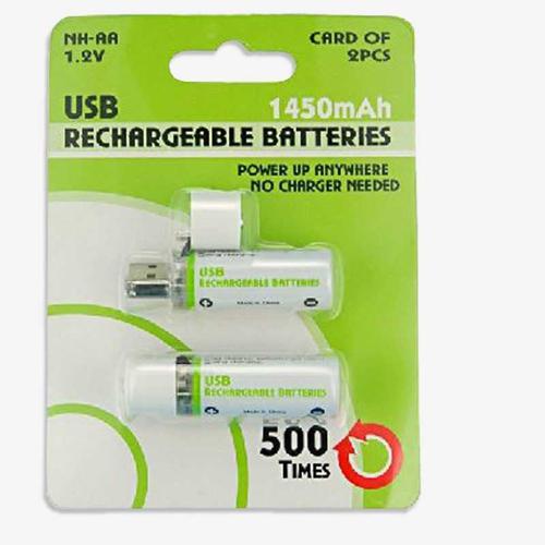 PILA AA RECARGABLE USB