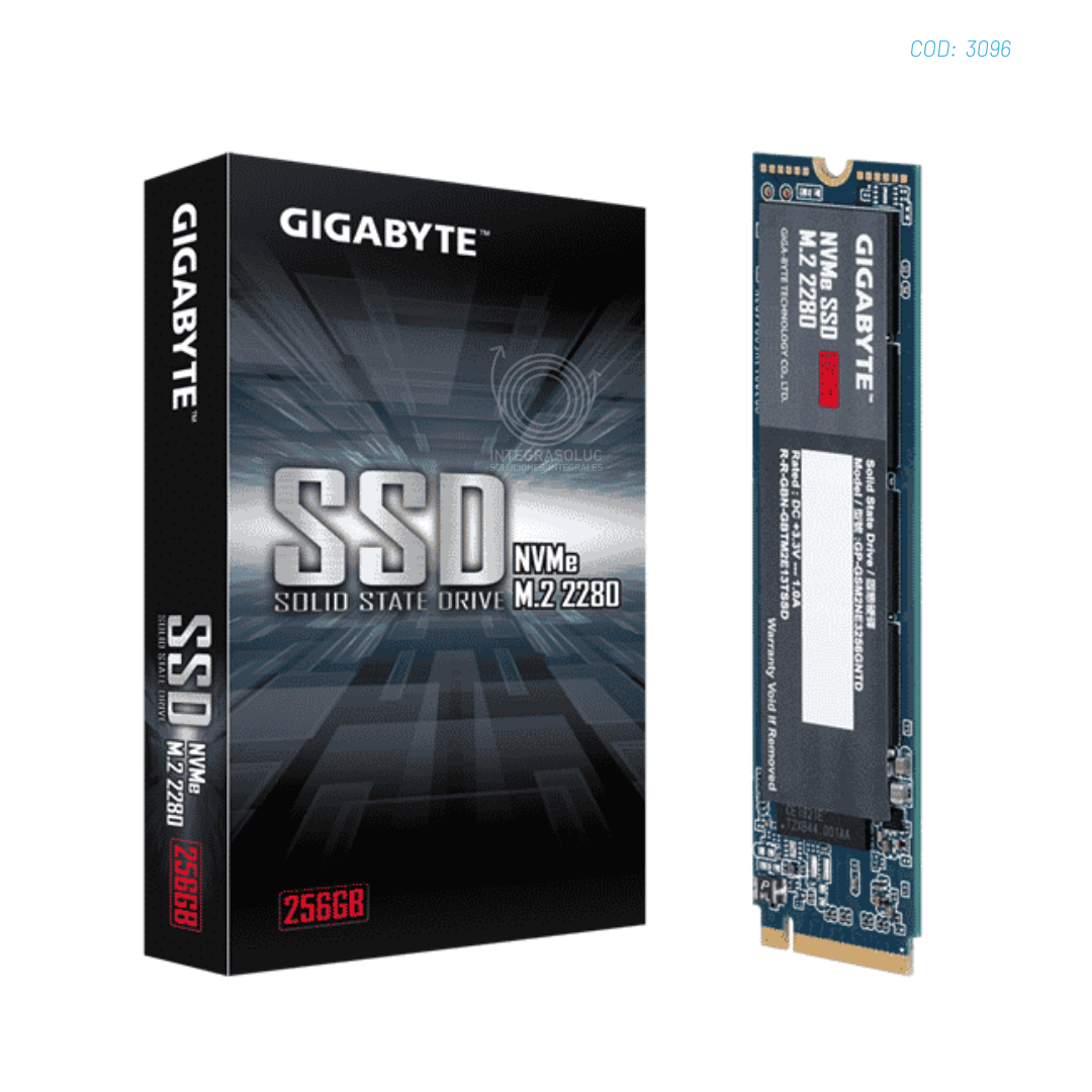DISCO SOLIDO SSD M.2 GIGABYTE 256GB PCIE 3.0 NVME 1.3