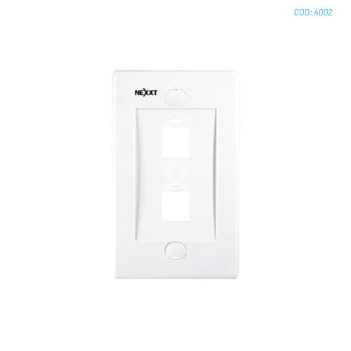 FACE PLATE NEXXT 2 PUERTOS