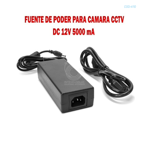 FUENTE DE PODER PARA CAMARA 12V A 5A