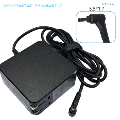CARGADOR GATEWAY 19V 3.42 65W 5.5* 1.7
