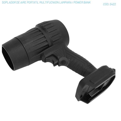 SOPLADOR DE AIRE PORTATIL MULTIFUCNION LAMPARA / POWER BANK