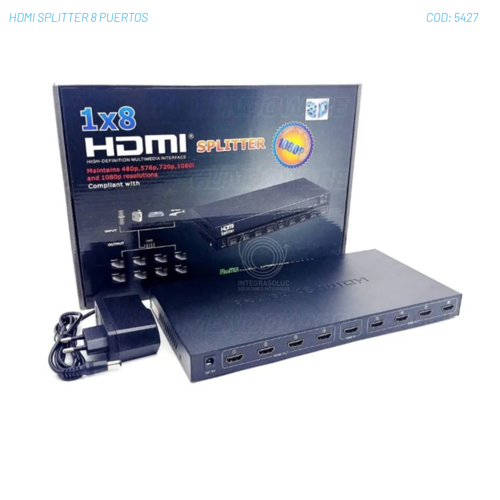 HDMI SPLITTER 8 PUERTOS