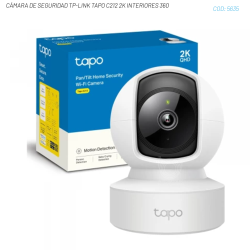 CÁMARA DE SEGURIDAD TP-LINK TAPO C212 2K INTERIORES 360