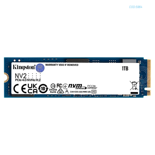 DISCO SOLIDO SSD KINGSTON NV2 1TB M.2 2280 NVME PCIE UP TO 350 0 MB/S