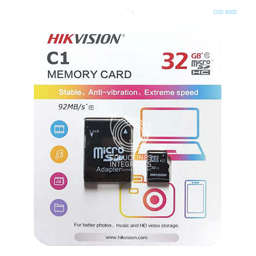 MEMORIA MICRO SD HIKVISION 32GB CLASE 10