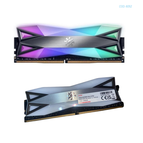 MEMORIA  ADATA  AX4U32008G16A-ST60 XPG SPECTRIX DDR4 8GB DIMM 3200MHZ (RGB)