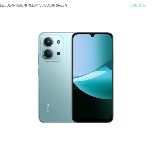 CELULAR XIAOMI REDMI 15C COLOR GREEN