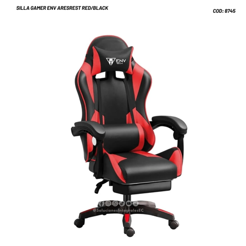 SILLA GAMER ENV ARESREST RED/BLACK