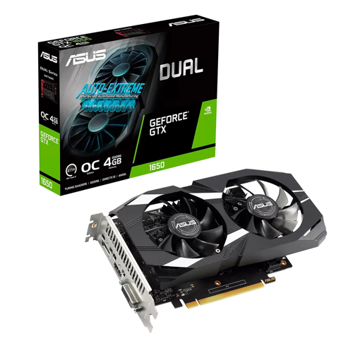 TARJETA DE VIDEO ASUS DUAL GEFORCE GTX-1650 V2 OC/4GBGDDR5
