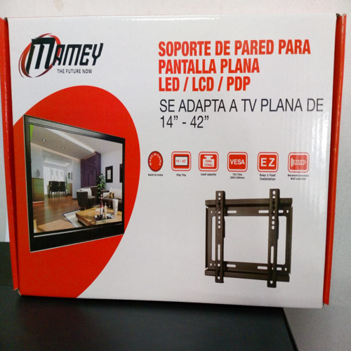 SOPORTE DE PARED PARA PANTALLA PLANA  LED/ LCD/ PDP 14"-42" MODELO B27-3