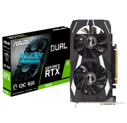 TARJETA DE VIDEO ASUS DUAL 6GB | GEFORCE RTX | 3050 | DVI-D | HDMI | DP PCI