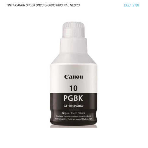 TINTA CANON GI10BK GM2010/G6010 ORIGINAL NEGRO
