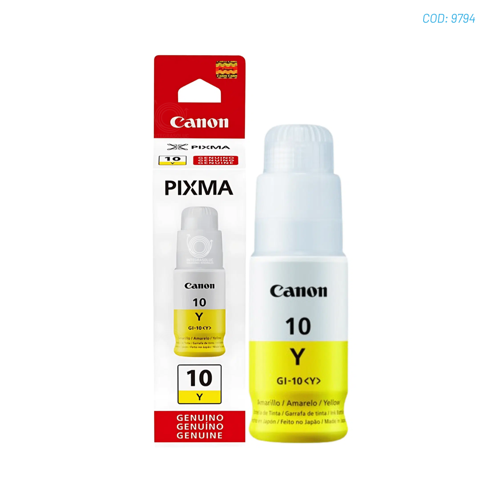 TINTA CANON GI10 Y GM2010/G6010 ORIGINAL YELLOW