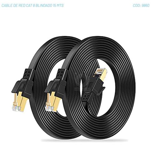 CABLE DE RED CAT 8 BLINDADO 15 MTS