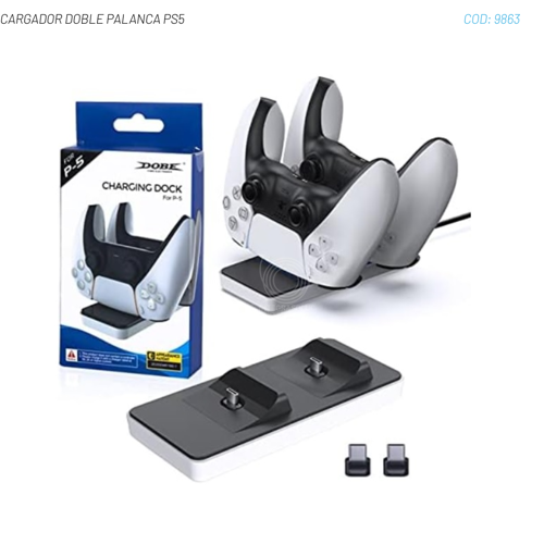 CARGADOR DOBLE PALANCA PS5